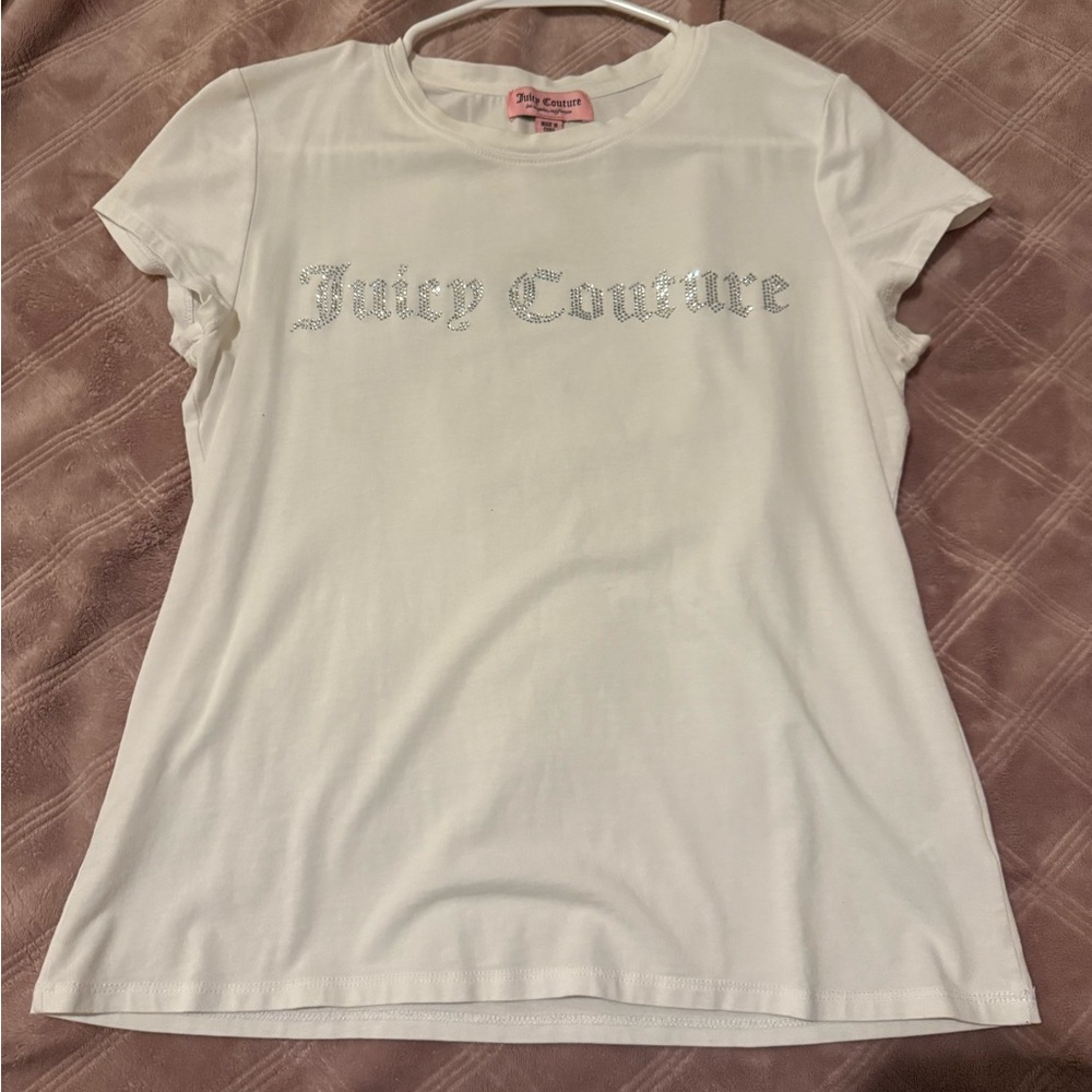 Juicy Couture White Short Sleeve Tee